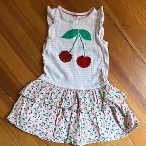 Mini Boden Flip Sequin Cherry Print Ruffle Dress